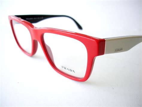 prada red eyeglasses|prada frames for prescription glasses.